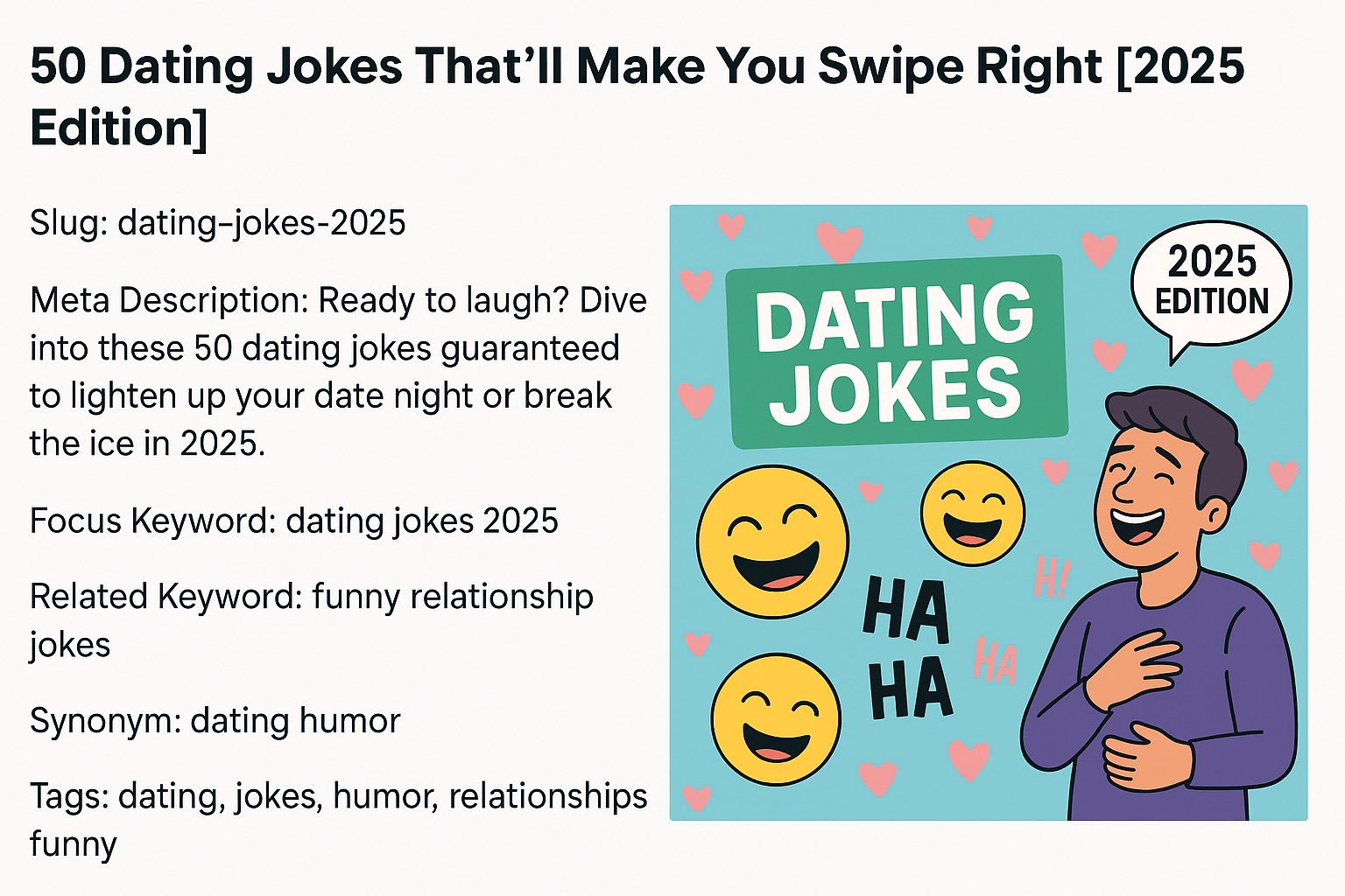 50 Dating Jokes That’ll Make You Swipe Right [2025 Edition]