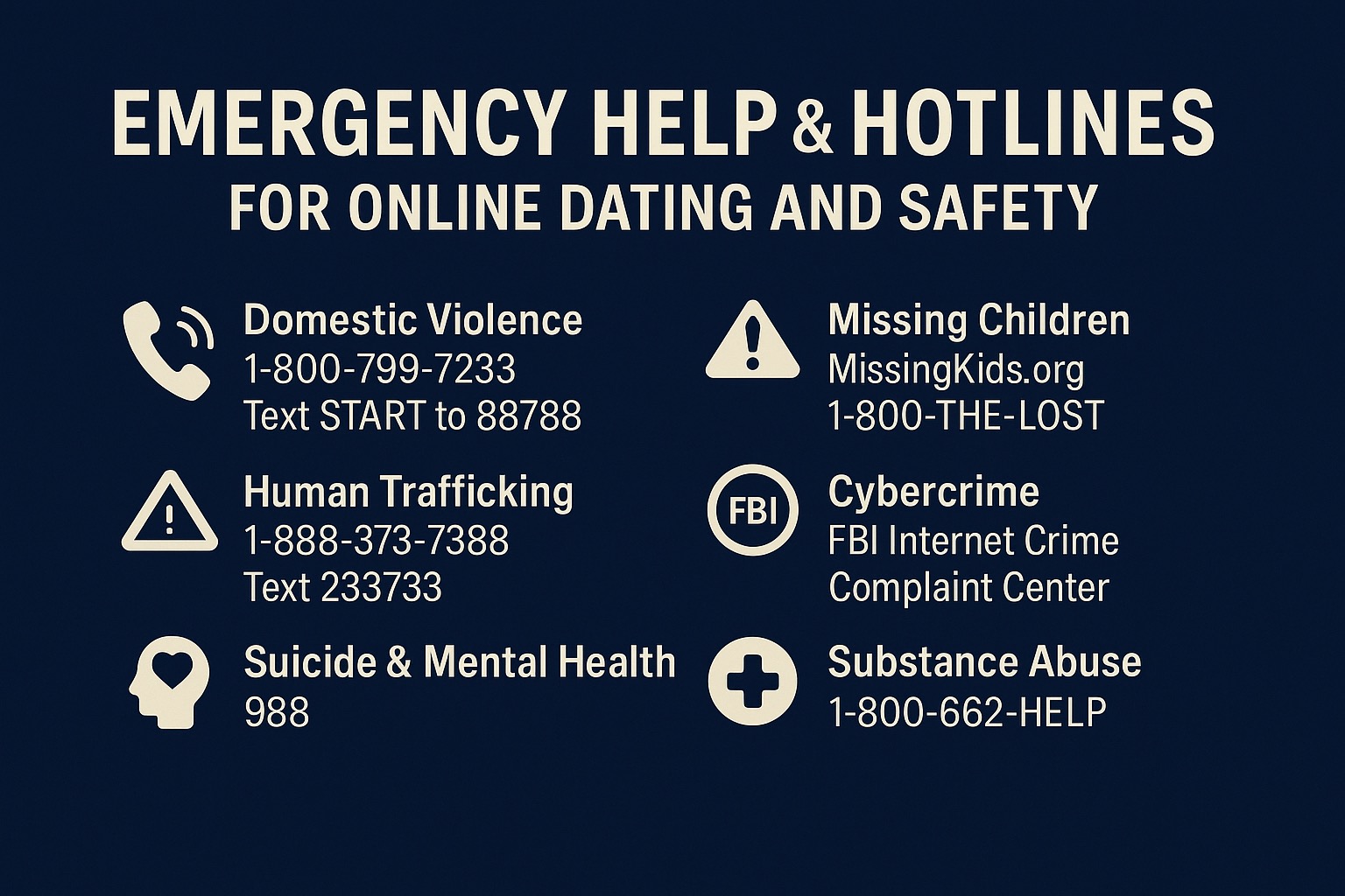 Emergency Help & Hotlines for Online Dating and Safety Support [2025 Guide]