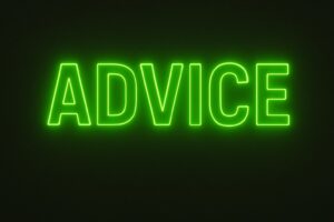 Advice sign